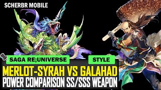 MerlotSyrah vs Galahad Full Damage Comparison  Romancing SaGa reUniverSe [upl. by Yendahc]