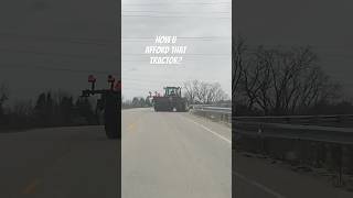 John Deere Tractor Tearing up the Streets shorts usa country fyp [upl. by Brahear340]