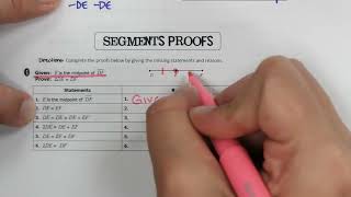 High School Geometry Lesson 35 Proving Angle Relationships [upl. by Lightman]