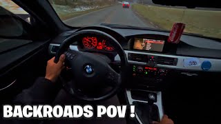 BIG Turbo BMW 335i Hits The TOUGUE Backroads [upl. by Dav626]