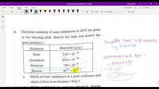 electrical resistivity of some substance at 20°c are given in the following table observe the table [upl. by Marguerita604]