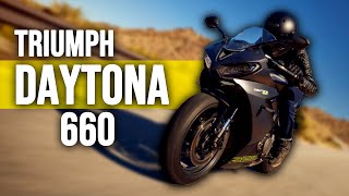 Triumph Daytona 660 preview  specs and features of the new Daytona 660 revealed [upl. by Nosyaj608]