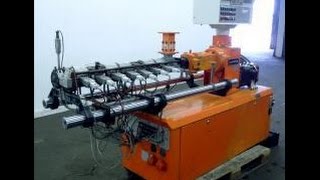 Used Leistritz Type LSM 34 GL TwinScrew Extruder [upl. by Mendive]