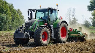 FENDT 718 Vario  Dischiera Amazone Catros 4000  Preparazione terreno [upl. by Collin75]