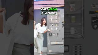 Japan Living in 2050  Cake Vending Machine Edition 🧁🎉🇯🇵 tokyo youtubeshorts travel [upl. by Etnoval584]