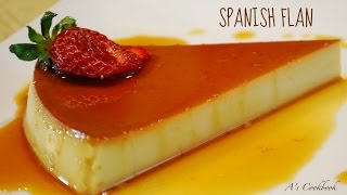 Spanish Flan Caramel Pudding  Easy homemade recipe [upl. by Iyre]