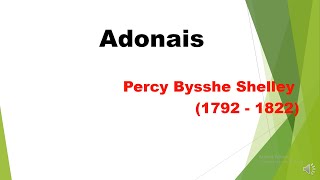 Adonais by PBShelley summary in tamil [upl. by Nalla122]