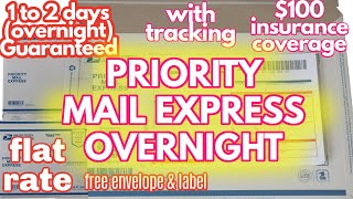 HOW TO MAIL PRIORITY MAIL EXPRESS FLAT RATE ENVELOPE  DOMESTIC ONLY 2019 [upl. by Neibart]