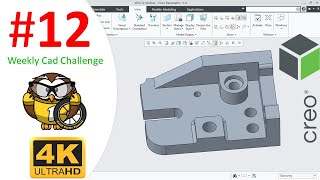 Weekly CAD Challenge 12  creo [upl. by Burnett595]