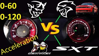 DEMON vs Hellcat vs ScatPack vs SXT  Acceleration Battle Dodge cars [upl. by Daphna]