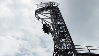 Takabisha Worlds Steepest Roller Coaster POV FujiQ Highland Japan [upl. by Toogood558]