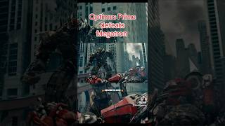 Optimus Prime defeats Megatron 😈 transformers edit edits shorts short optimusprime megatron [upl. by Lleznov]