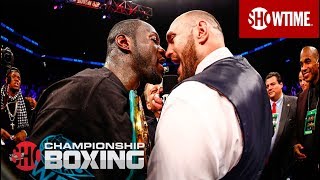 Deontay Wilder amp Tyson Fury Exchange Words  SHOWTIME CHAMPIONSHIP BOXING [upl. by Oderfla238]