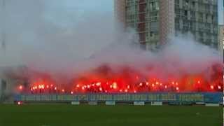 Sporting Toulon Var vs AS Cannes 2 Tifo des Supporters Toulonnais Live Stade Bon Rencontre 2012 [upl. by Allcot820]