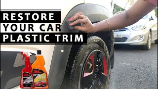 Restore Your Car Plastic Trim  Restore Faded Bumper  3M Car Trim Care [upl. by Atteuqehs548]