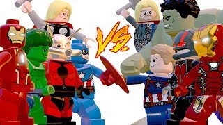 VINGADORES CLÁSSICOS VS VINGADORES  LEGO Avengers LEGO Vingadores Briga de Heróis 174 [upl. by Holmann]