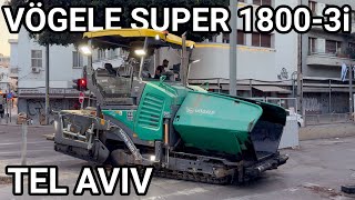 Vögele SUPER 18003i road paver Tel Aviv [upl. by Conny]