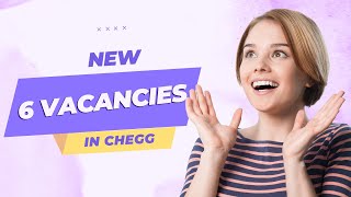 New Vacancies in chegg  chegg india [upl. by Drolyag]