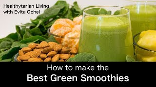 How to Make a Green Smoothie — 5 Step Template whole food vegan oilfree [upl. by Nhguavad]