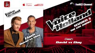 Clash 8  David Dam vs Eloy Smit The voice of Holland 2014 Liveshows Audio [upl. by Gillie]