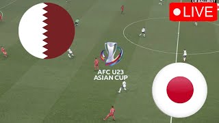 カタール U23 対 日本 U23🔴ライブ AFC U23 2024 今日のビデオゲーム試合シミュレーション [upl. by Meda]