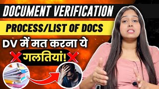 DOCUMENT VERIFICATION Process Explained ✅  Documents required for DV  SSC CGL 2023  ssc viral [upl. by Thevenot142]