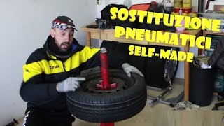 Tutorial sostituzione ed equilibratura statica pneumatici fai da te 🔧 [upl. by Almallah]