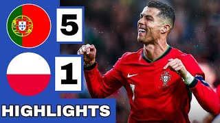 🔴Portugal vs Poland 51 Extended HIGHLIGHTS  UEFA Nations League [upl. by Delos]