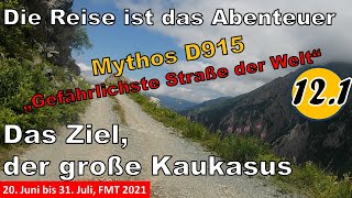 1212021 Mythos D915 gefährlichste Straße der Welt MotorradAbenteuer großer Kaukasus [upl. by Cordeelia]