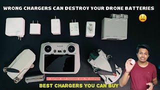 Which charger to use for charging Drone and RC🤔 Wrong⚠️ charger may kill DJI MINI3MINI2 batteries [upl. by Moseley]