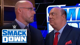 Heyman tries to create a SixMan Tag Team Match at WrestleMania Backlash SmackDown April 29 2022 [upl. by Nosoj]