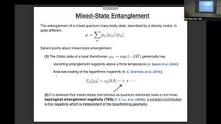 Oct 23 2024 Thermalization and Quantum Information Workshop  Sagar Vijay UCSB [upl. by Nosiaj]