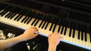 Play Along Piano Tutorial by Anastasia Hronis Arabesque by Burgmuller [upl. by Bandeen]