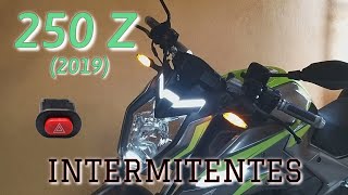 Intermitentes para moto línea Z  Italika 250Z 2020 [upl. by Llevol652]