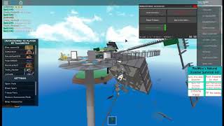 Roblox Exploiting Natural Disaster Survival Teleporting Unanchored Parts 1 [upl. by Oijimer]