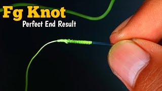 Fg Knot  The secret to strong and smooth tying of braid to leader line [upl. by Erica117]