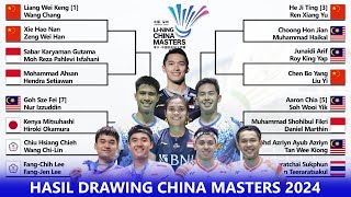 HASIL DRAWING CHINA MASTERS 2024 𝗚𝗜𝗟𝗔𝗞 𝗗𝗥𝗔𝗪𝗡𝗬𝗔 𝗕𝗘𝗥𝗧𝗔𝗕𝗨𝗥 𝗣𝗘𝗥𝗔𝗡𝗚 𝗦𝗔𝗨𝗗𝗔𝗥𝗔 chinamasters2024 [upl. by Kciredor]