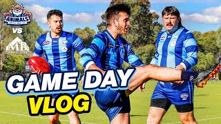 I Kicked 8 Goals In A Game Of Footy  Game Day Vlog Round 4 [upl. by Ahsya]