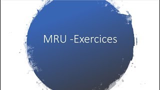 MRU  EXERCICES [upl. by Aleinad]