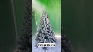 Life Hacks 5The Right Way to Flock Your Christmas Tree christmasdecor usa christmas [upl. by Noruq]