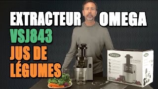 Extracteur à jus Omega VSJ843 Jus de légumes [upl. by Kimberly267]