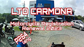 ACTUAL REGISTRATION RENEWAL LTO CARMONA Electronics Moto Vlog [upl. by Lynda]