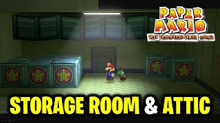 Find the Switch in Storage Room amp How to Escape the Attic  Paper Mario The ThousandYear Door [upl. by Gideon]