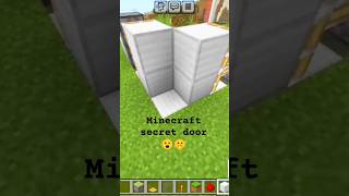 Minecraft secret door 🚪⛏️minecraft shorts [upl. by Nylahsoj]