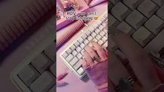 Keyboard ASMR Part9 asmr keyboard aesthetic [upl. by Eelyab]