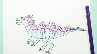 Drawing Dinosaur Heterodontosaurus [upl. by Maze]