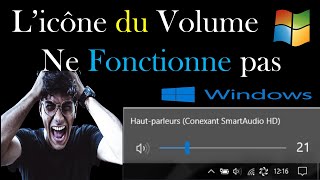 LICONE DE VOLUME DANS LA BARRE DES TACHES NE FONCTIONNE PAS SUR WINDOWS 1011 [upl. by Billat]