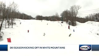 Skiers hit slopes at Loon Mountain for opening day [upl. by Poul]