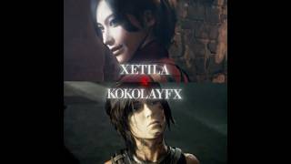 love potions 6arelyhuman remix  lara croft x ada wong edit [upl. by Tatia]