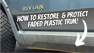 How To Restore amp Protect Faded Old Dirty Plastic Trim  Full Tutorial [upl. by Alul]